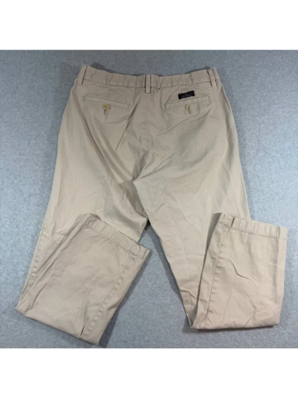 Banana Republic Gavin Chino Pants Men 34x32 Beige Khaki Straight Casual Cotton